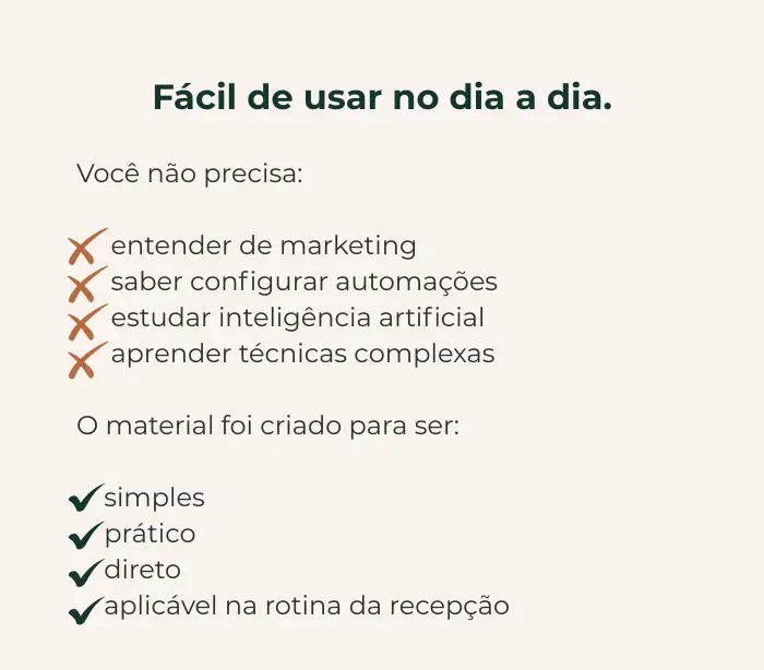 Página do Agenda que Converte explicando que o objetivo não é robotizar o atendimento, mas melhorar clareza, segurança e condução da conversa.